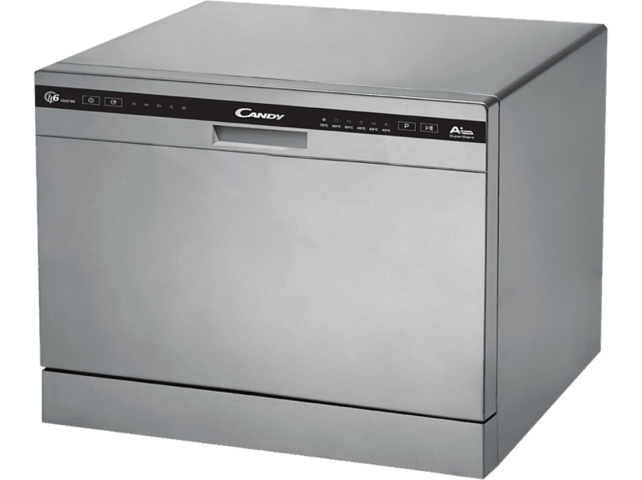 Candy CDCP6/E-S, inox 6 terítékes mosogatógép A+